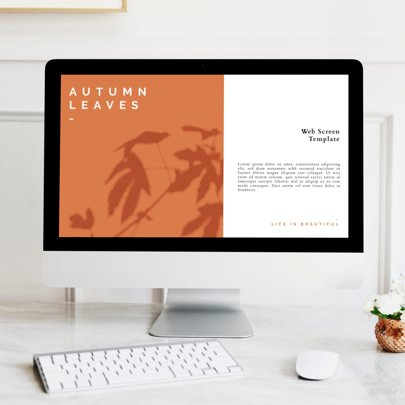 Computer screen mockup Restyling sito web