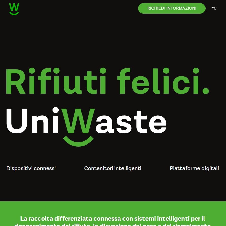 uniwaste-landing-page-screenshot